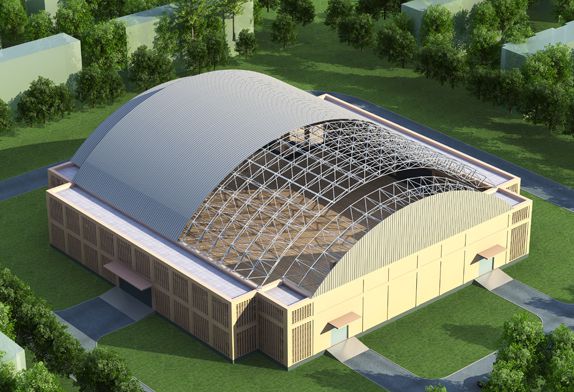 Construction of Indoor Stadium at Hagnis Kargil